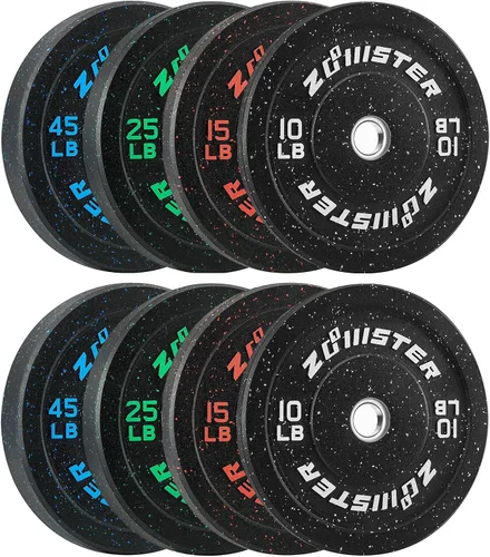 Miniatura 14 de Disco de Peso Bumper Disco Olímpico Hi-Temp Disco de Peso Bumper con Inserto de Acero Disco de Levantamiento de Pesas para Entrenamiento de Fuerza