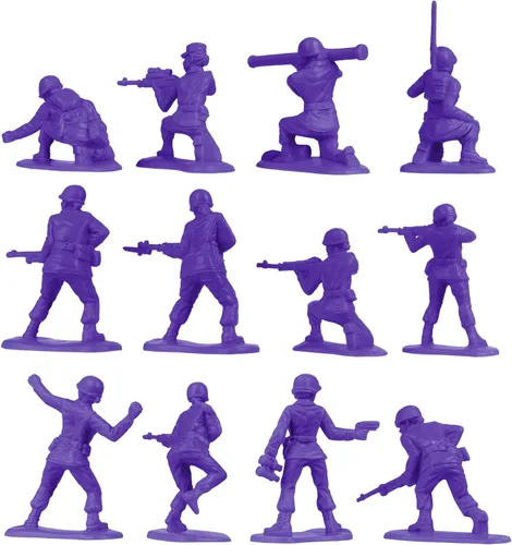 Miniatura 6 de BMC - Figuras de plástico para mujer, 36 unidades, color morado, fabricadas en Estados Unidos