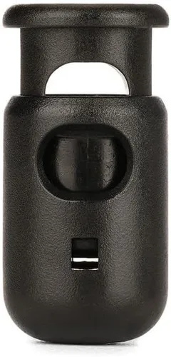 Miniatura 3 de YKK - Tapones de plástico con cierre de resorte de plástico (elige tu cantidad) (negro, 12 piezas)