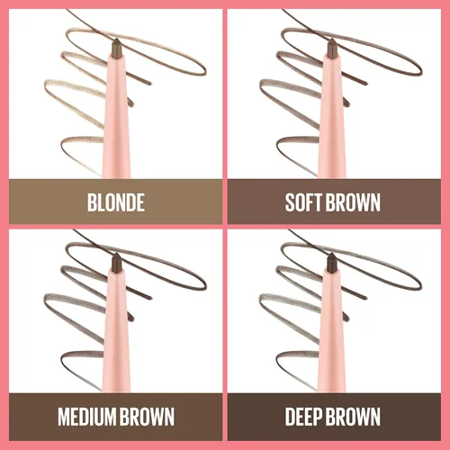 Miniatura 5 de Maybelline Total Temptation Lápiz Delineador de Cejas, Rubio, 1 Unidad