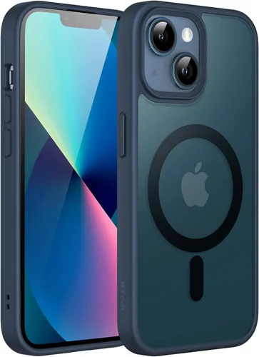 Miniatura 21 de JETech Funda magnética para iPhone 13 de 6.1 pulgadas, compatible con MagSafe, translúcida mate, delgada, a prueba de golpes, color negro
