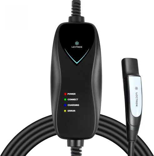 Miniatura 11 de Lectron Cargador Tesla de Nivel 1 (WiFi) con Control de Aplicación – 12 Amperios, 120V, Enchufe NEMA 5-15, Cable de Extensión de 16 pies, Conector