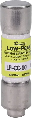 Miniatura 3 de BUSSMANN LP-CC-10 de bajo pico, 10 amperios Clase Cc 600V fusibles, punta - 1 caja de 10