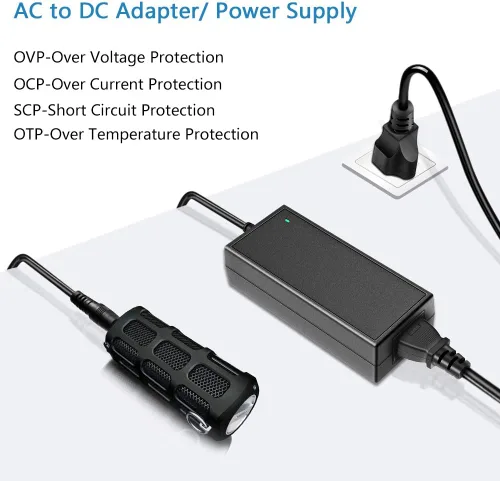 Miniatura 5 de SHNITPWR Convertidor de adaptador de fuente de alimentación de 12 V 6 A CA CC 100 V ~ 240 V CA a CC 12 voltios 6 amperios 72 W controlador LED