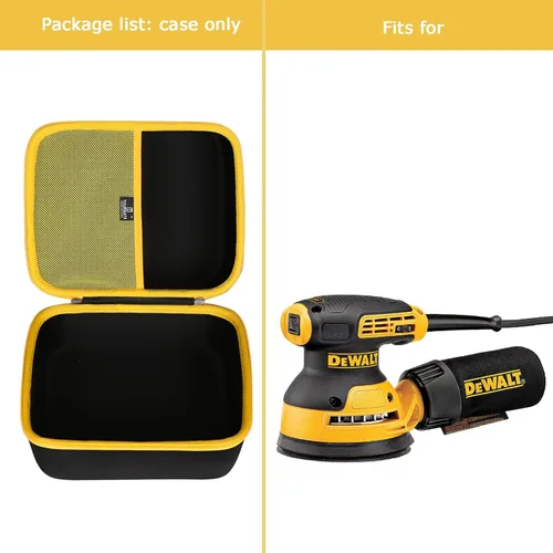 Miniatura 4 de Tourmate Estuche rígido de viaje compatible con DEWALT Random Orbit Sander (DWE6423) / DEWALT Palm Sander (DWE6411K), solo funda