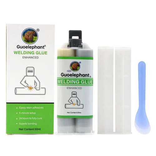 Pegamento epoxi de metal de 1.7 fl oz, 2 partes de epoxi de soldadura en frío resistente para todos los usos, metal de unión, plástico, cerámica,