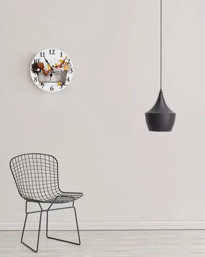 Miniatura 3 de LOKMU Reloj de pared silencioso sin tictac de 10 pulgadas, reloj redondo decorativo para sala de estar, cocina, hogar, baño, dormitorio, oficina