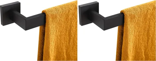 Miniatura 14 de KOKOSIRI Barra de Toalla Individual de 16 Pulgadas, Toallero para Baño o Cocina, Toallero de Pared de Acero Inoxidable SUS304, Cromo Pulido
