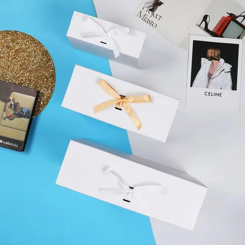 Miniatura 2 de GoooodGift Caja de regalo grande blanca de 13 x 11 x 5.3 pulgadas, caja de regalo con tapa cierre magnético, Navidad, cajas de regalo plegables