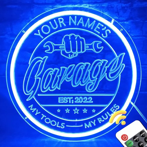Miniatura 10 de Letrero de neón personalizado para bar en casa para decoración de pared de cueva de hombre, luz de neón LED con nombre personalizado con control