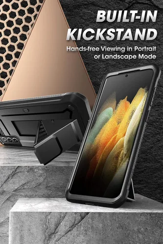 Miniatura 3 de SUPCASE Funda para Samsung Galaxy S21 5G con Satnd (Unicorn Beetle Pro), [Clip de Cinturón Integrado] Funda Protectora de Servicio Pesado Resistente