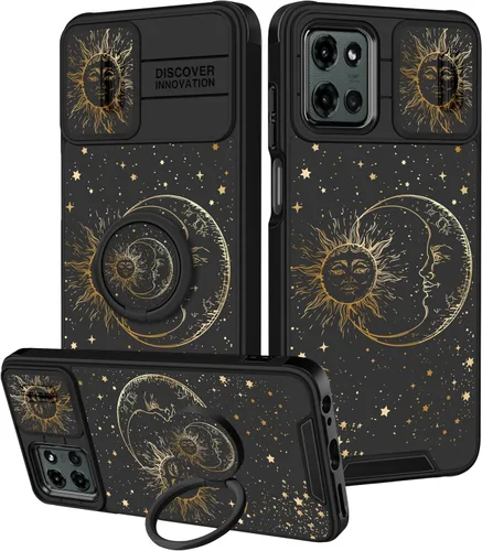 Miniatura 44 de para Moto G 5G 2023 funda - Cubierta de teléfono linda con corazón para mujeres y niñas, diseño único negro con cubierta deslizante para la cámara