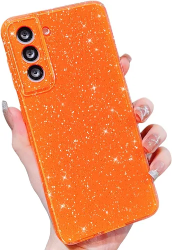 Miniatura 43 de MINSCOSE Compatible con Samsung Galaxy S22 Plus Case, Bonito Color Neón Brillante, con Purpurina Brillante Delgada Resistente a Golpes de Silicona