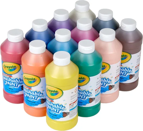 Miniatura 2 de Crayola Pintura lavable (12 quilates), juego de pintura a granel para proyectos de arte para niños, 16 onzas, suministros de manualidades
