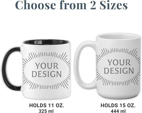 Miniatura 4 de Let's Make Memories Taza personalizada para hermanas – Taza de café personalizada – Heartstrings – 2–6 nombres – Mango blanco – 15 oz Sisters