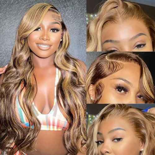 Miniatura 59 de Aaliweya Peluca de encaje frontal 360 HD con encaje frontal 360, peluca de cabello humano para mujer, densidad 180, prearrancada, sin pegamento, 1B
