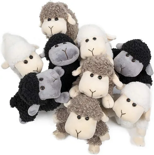 Miniatura 6 de FRANKIEZHOU - Oveja de peluche, 3 piezas (se sienta, se para y se arrodilla), el mejor regalo para todos