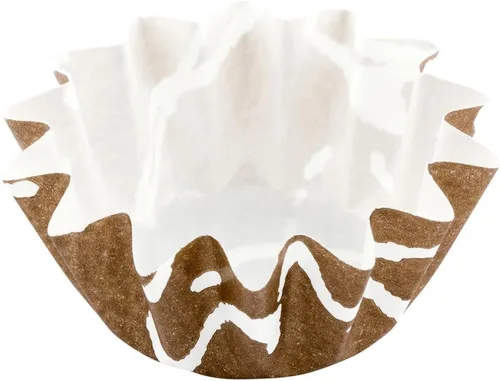 Miniatura 2 de Restaurantware Panificio - Tazas para hornear de 0.4 onzas, 200 forros acampanados para magdalenas, cajas de papel marrón y blanco congelables