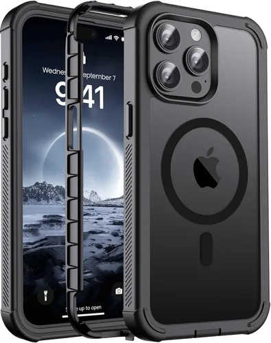 Miniatura 149 de jaroco - Funda magnética compatible con MagSafe para iPhone 11 de 6.1 pulgadas; protección de grado militar contra caídas, de doble capa