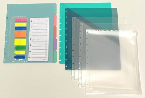 Miniatura 27 de Talia - Repuestos para cuaderno de espiral (páginas punteadas, Junior (5.5 x 8.5 pulgadas))