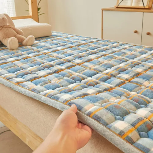 Miniatura 11 de Colchón de futón japonés, 35.43 x 78.74 pulgadas, colchón portátil doble individual tatami colchoneta para dormir, colchón enrollable de 0.8 in