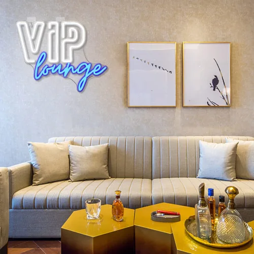 Miniatura 6 de Horseneon VIP Lounge - Letreros de neón para decoración de pared, letreros de luces de neón VIP para decoración de habitación, letrero de luz LED