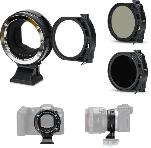 Miniatura 7 de JJC EF-EOS R - Adaptador de montaje de lente de enfoque automático de metal para Canon EF EF-S a Canon EOS R1 R50V R50 R100 R5 R6 Mark III II R RP