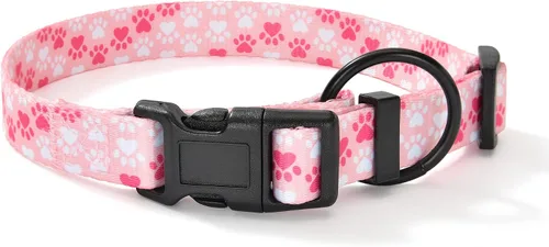 Miniatura 29 de Mile High Life Collar de nailon para cachorros con bonitos patrones, ligero, collar para niña y niño para perros pequeños, medianos y grandes