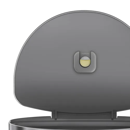 Miniatura 10 de Simplehuman bote de basura de acero mate de 45 l, con sensor semicircular