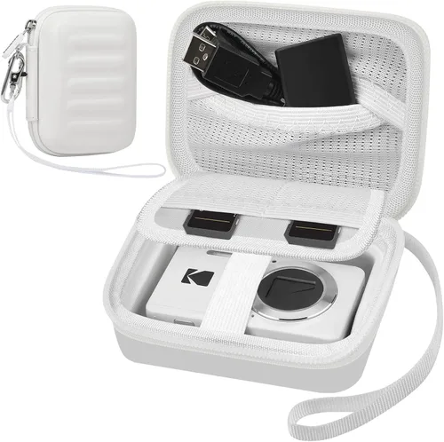 Miniatura 14 de Funda para cámara digital KODAK PIXPRO FZ55/FZ45/FZ53/FZ43 de 16 MP, bolsa de almacenamiento de viaje con bolsillo de malla para baterías, cables