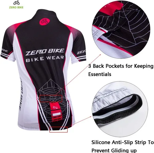 Miniatura 22 de Jersey de ciclismo para mujer, de manga corta, secado rápido, transpirable, para montaña.