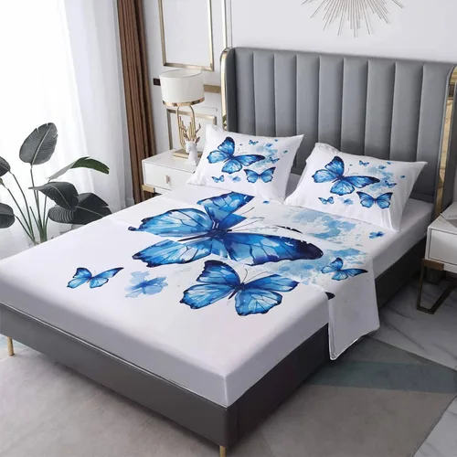 Miniatura 16 de Frog Sheets California King - Sábanas de cama de anfibios tropicales, microfibra suave con bolsillo profundo, sábanas y fundas de almohada, 1 sábana