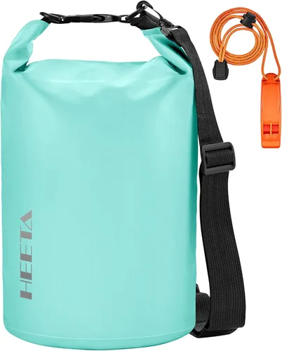 Miniatura 15 de HEETA - Bolsa seca impermeable para mujeres y hombres (versión actualizada) 5 L/10 L/20 L/30 L/40 L, bolsa de almacenamiento seca ligera con parte