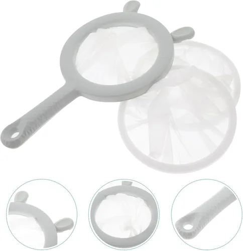 Miniatura 2 de Colador de malla ultra fina de cocina, 3 piezas, colador de malla fina con asa, herramienta de cocina para leche de soja, café, yogur, jugo, hoja