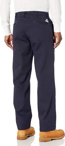 Miniatura 3 de Bulwark - Pantalón de trabajo ComforTouch de algodón resistente al fuego de 9 onzas con cierre de botón