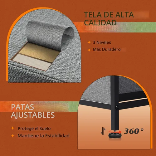 Miniatura 7 de WLIVE - Cómoda para dormitorio con 5 cajones, cómoda amplia de tela, torre de almacenamiento organizadora con cajones de tela para armario, sala