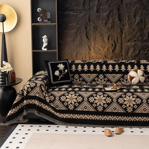 Miniatura 145 de VClife Fundas de sofá bohemio de felpilla para sofá seccional, fundas de sofá suaves y antideslizantes para sofá de 2 cojines, protector de muebles