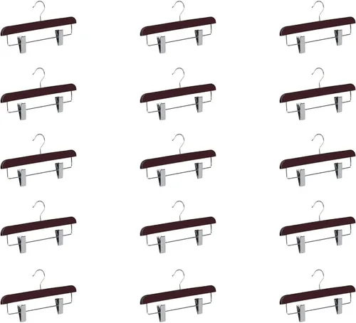 Miniatura 26 de Abs - Perchas de plástico para pantalones, perfectas para faldas, pantalones, pantalones de vestir, jeans y más, juego de 5 unidades, color dorado
