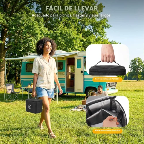 Miniatura 5 de Lord Eagle Batidora de mano digital de 9 velocidades, mezclador de cocina con motor de CC de 500 W para hornear pasteles, batidores de huevos Blanco
