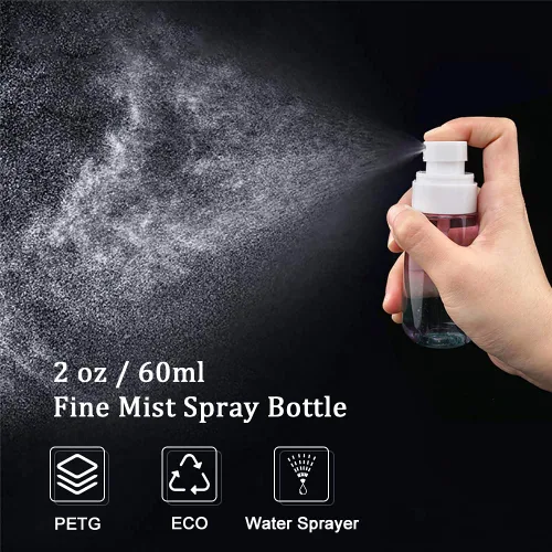 Miniatura 2 de Cosywell Botellas pulverizadoras de niebla fina aprobadas por la TSA de 2 onzas y 2.0 fl oz, paquete de 3 botellas de spray de viaje a prueba de 3