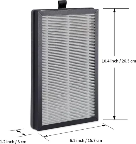 Miniatura 8 de Priestley Filtro de repuesto para purificador de aire, filtro de repuesto True HEPA con filtración de 3 etapas, elimina el 99.97% de humo, olor