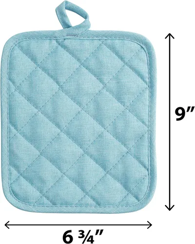 Miniatura 3 de American Linen Porta ollas, almohadillas calientes, almohadillas de mesa para cocina y mesa de comedor, porta ollas resistente al calor