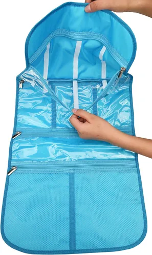 Miniatura 3 de Freegrace Premium - Bolsa de aseo colgante de viaje - Bolsa organizadora de cosméticos, joyas, artículos de tocador y accesorios, tamaño grande