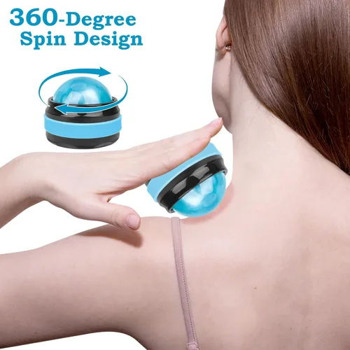 Miniatura 6 de Coolrunner Pelota de Masaje, Masajeador de Rodillo Manual, Paquete de 2 Herramientas Portátiles de Terapia de Auto-Masaje y Relajación de Cuerpo