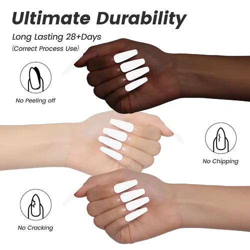 Miniatura 9 de YTD Likomey Esmalte de uñas de gel blanco, 0.5 onzas líquidas, manicura y pedicura para manicura y pedicura de verano, esmalte de color UV, 0.5