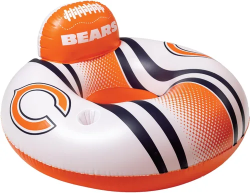 Miniatura 17 de BigMouth 42” Inflatable Pool Floats Officially Licensed NFL Fan Gear Merchandise Back Support Inner Tube for Adults and Teens