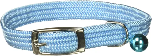 Miniatura 5 de Kool Kat Collar de seguridad elástico para gatos con campana, negro, 12 pulgadas