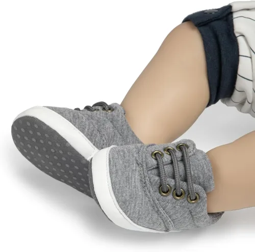 Miniatura 2 de Morbido - Tenis de lona para bebés y niños pequeños, antideslizantes, para recién nacidos, para recién nacidos, para recién nacidos de 0 a 18 meses