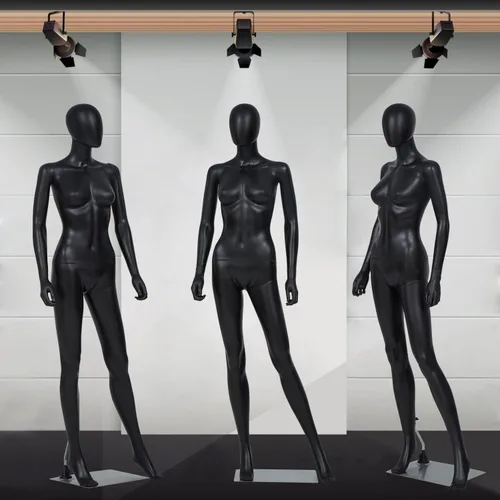 Miniatura 8 de Kinsuite 2 piezas de maniquí de cuerpo completo para mujer, soporte extraíble ajustable, forma de maniquí femenino, exhibición realista con base