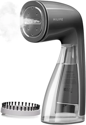 Miniatura 11 de HiLIFE Vaporizador para ropa, Vaporizador de 1100W con tanque grande de 300ml, Vaporizador de ropa de mano, Removedor de arrugas de tela